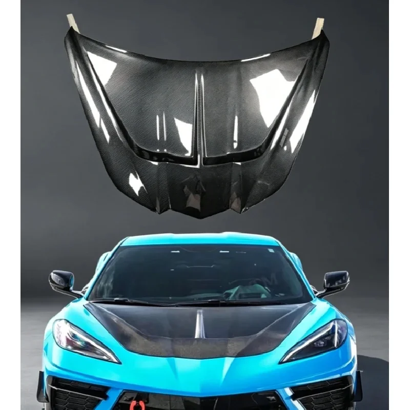 OEM VS Style Carbon Fiber Engine Hood + FK FK SI Type R Th Gen X Bonnet