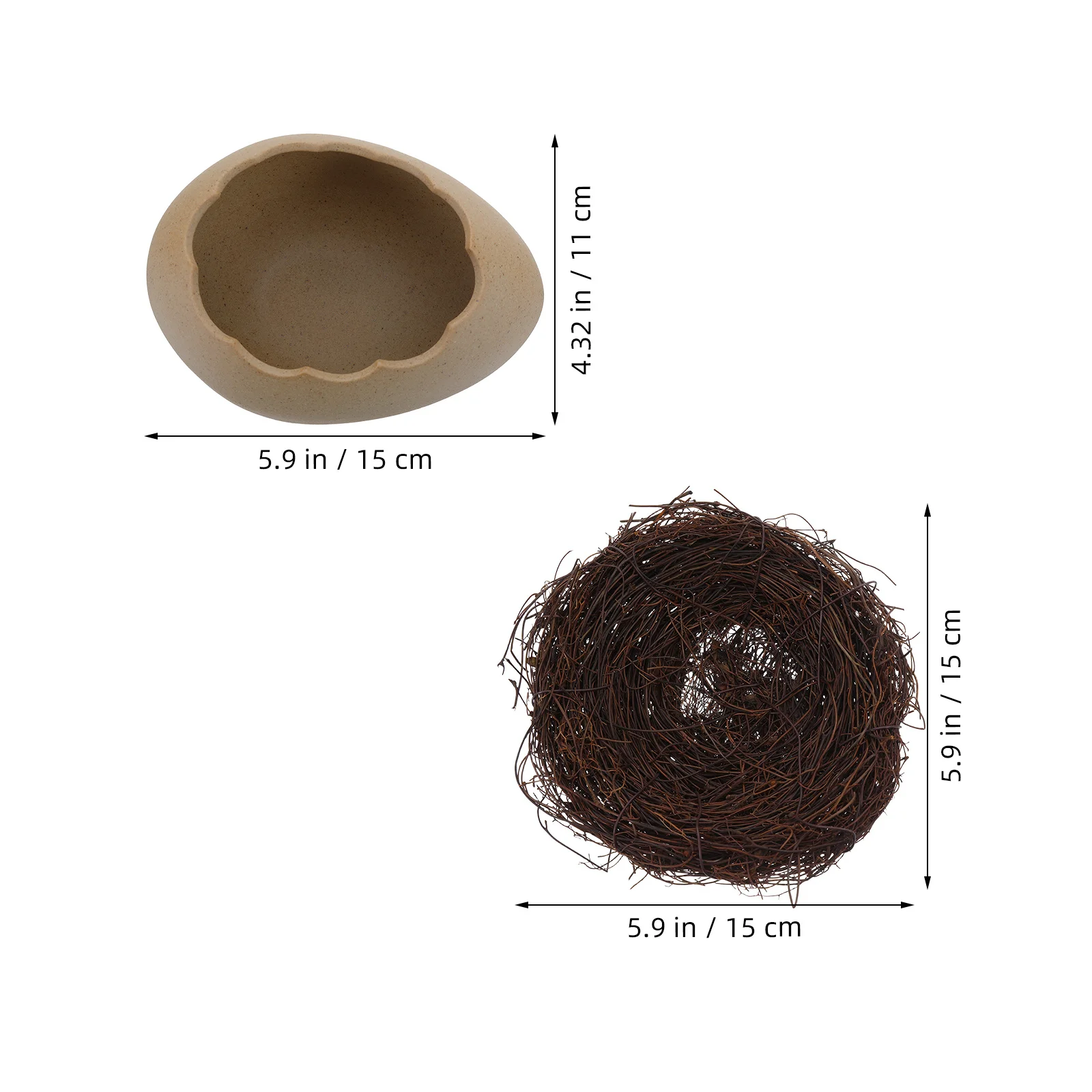 وعاء عش قشر البيض منظم طعام من السيراميك للحلوى والفاكهة والوجبات الخفيفة والصلصة والبودنغ عرض غمس الحاويات المنزلية #4