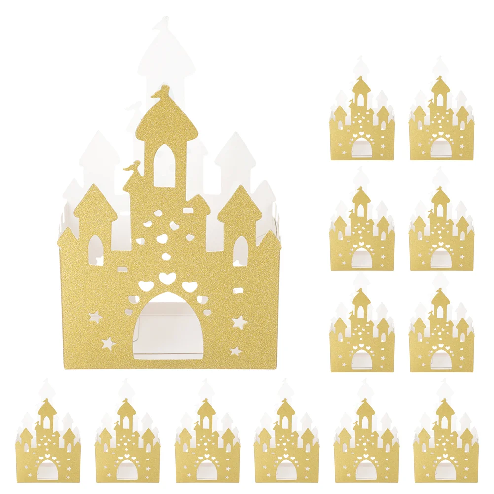

20 Pcs Boxes Castle Candy Decorative Case Container Paper Multi-function Gift Baby