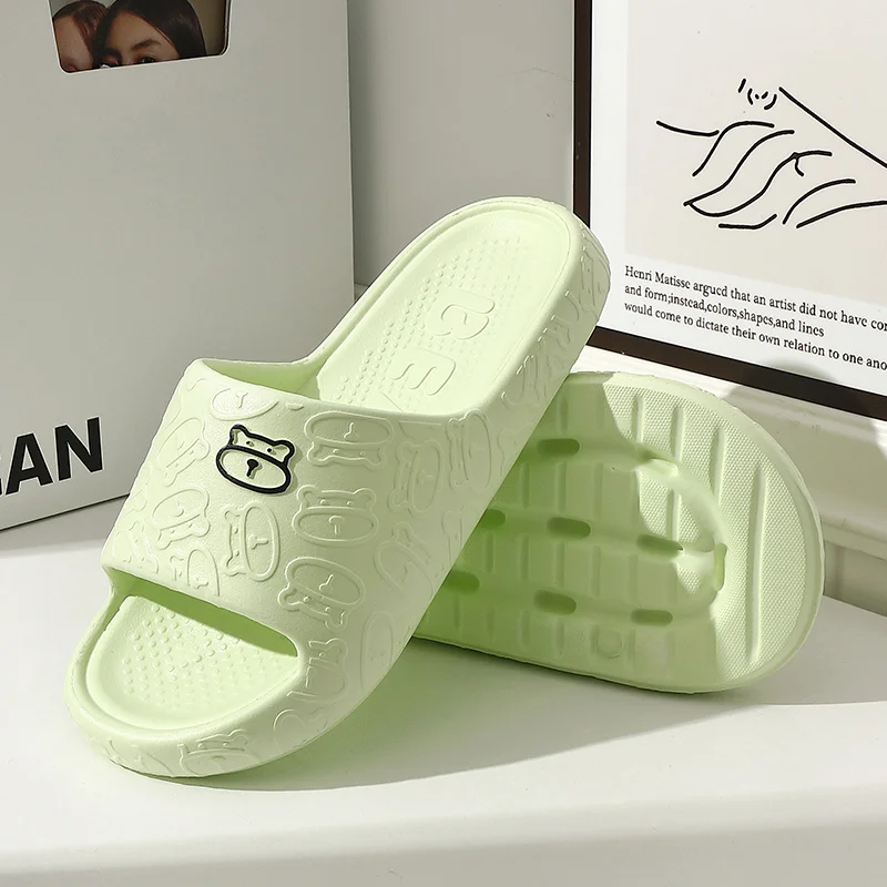 Women's Slippers Summer Indoor Bathroom Concise Non-slip High-quality Soft and Elastic Men Comfortable Couple Sliders Shoes New