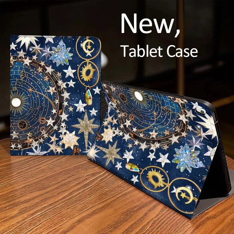

Mysterious Starry Sky Pattern Case For iPad Pro mini Air 1 2 4 3 5 6 7 8gen 9gen 11 M2 M3 M4 6th 7th 10th 11th Gen 2025 Tablet