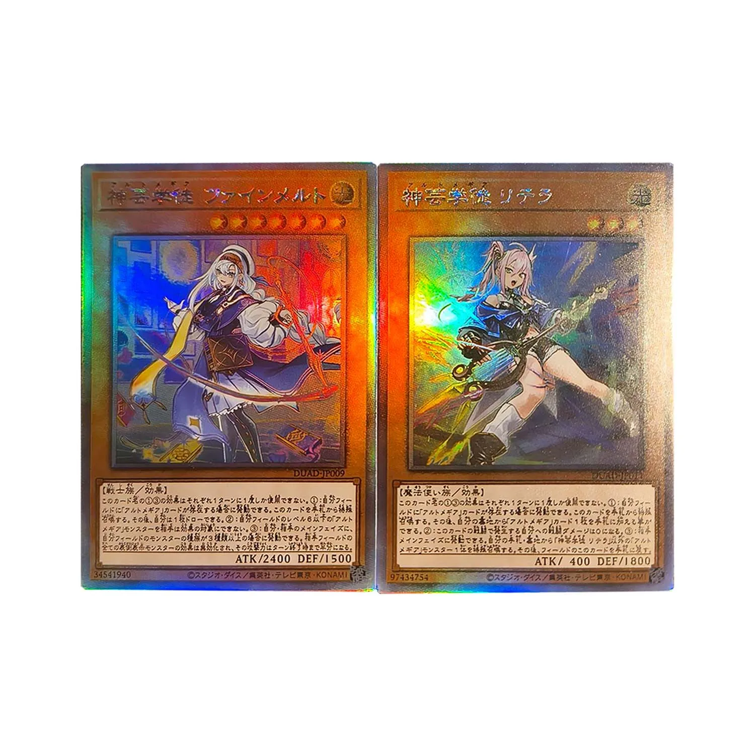 

2 шт./компл., 59X86 мм, самостоятельная работа Yu-Gi-Oh! Коллекционная карта Shenyun Apprentice, цветная карта Flash Ygo, аниме-карта, подарочные игрушки