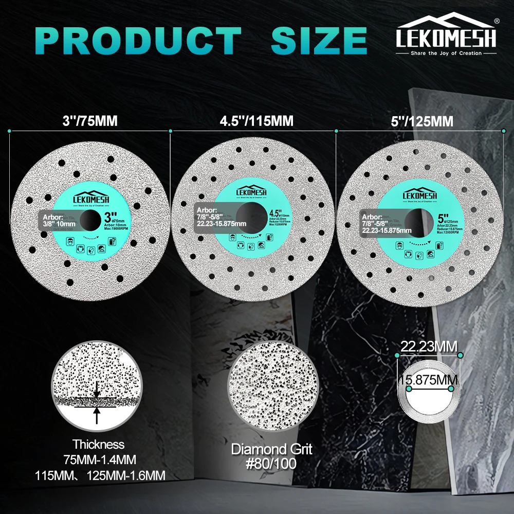 Рисунок 3 - LEKOMESH Диаметр 75/115/125 мм