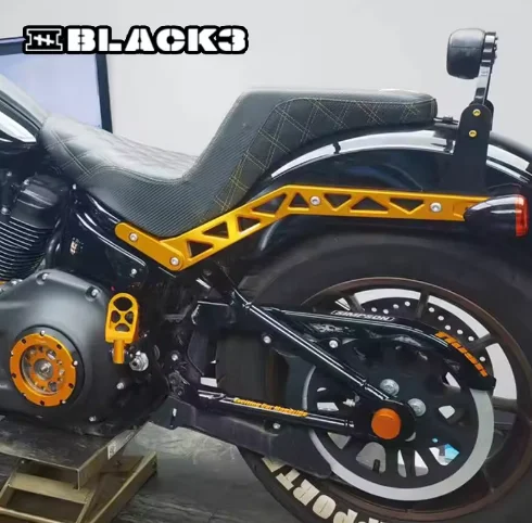 Black 3 High-Strength Lightweight Aluminum Multi-Color Rear Fender Bracket Swing Arm Assembly Retrofit/Upgrade Compatible