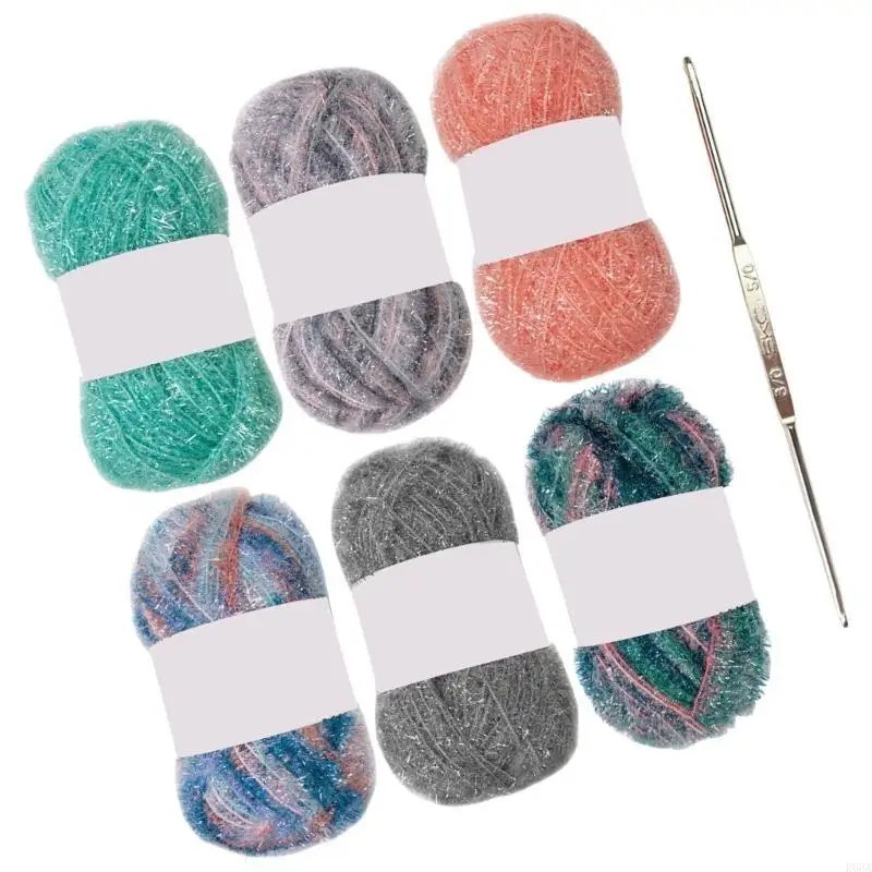 

R66A 1.76oz/50g Scrubby Yarn Skein for Crocheting Dishcloths Polyester 120 Yards Each 1.76oz