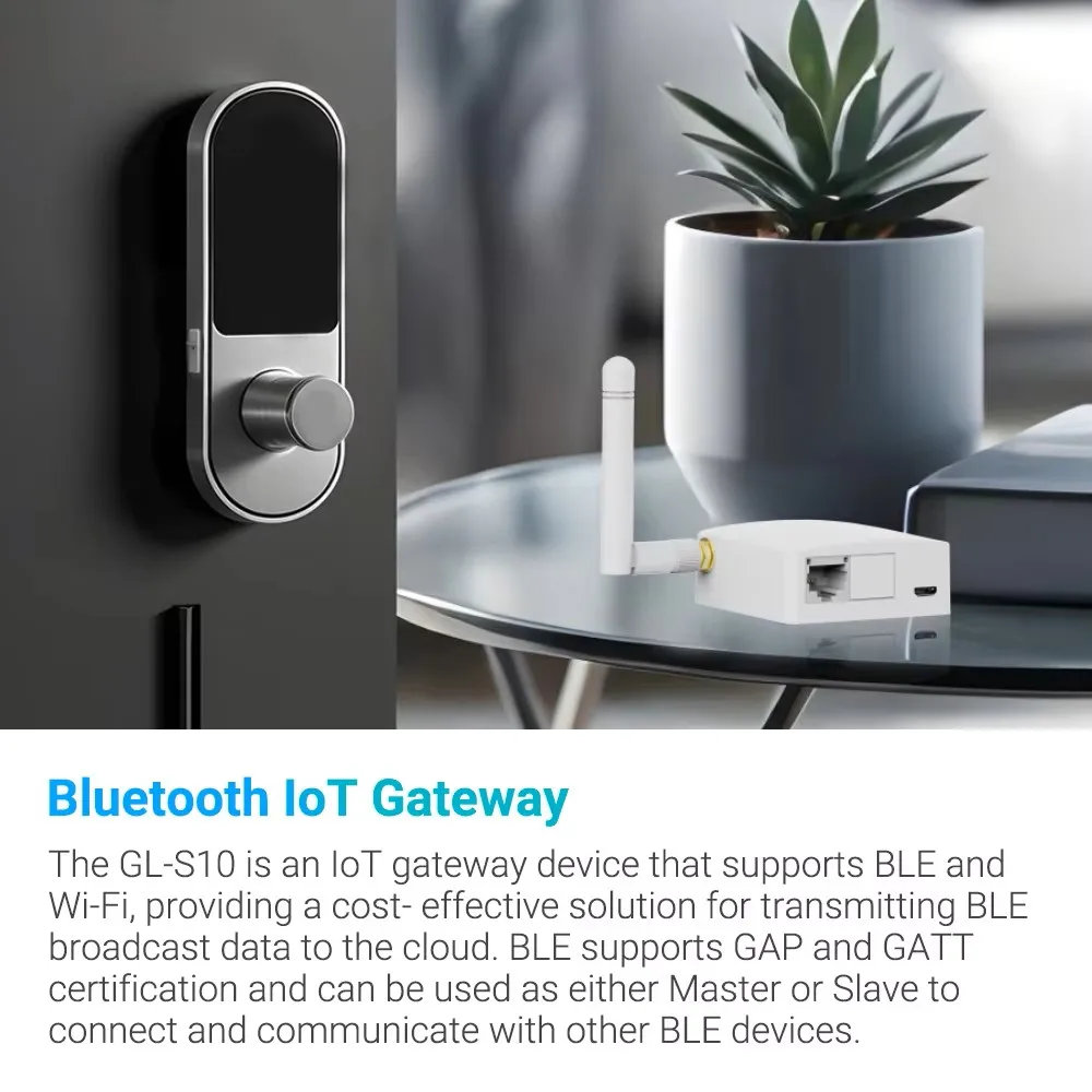 GL-S10 بوابة إنترنت الأشياء بلوتوث |   مصدر الطاقة PoE