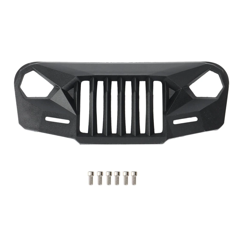 Ms Anger Front Face Grating Grille For 1/10 RC Crawler Car Axial SCX10 II III 90046 AXI03007 Jeep Wrangler Body Parts