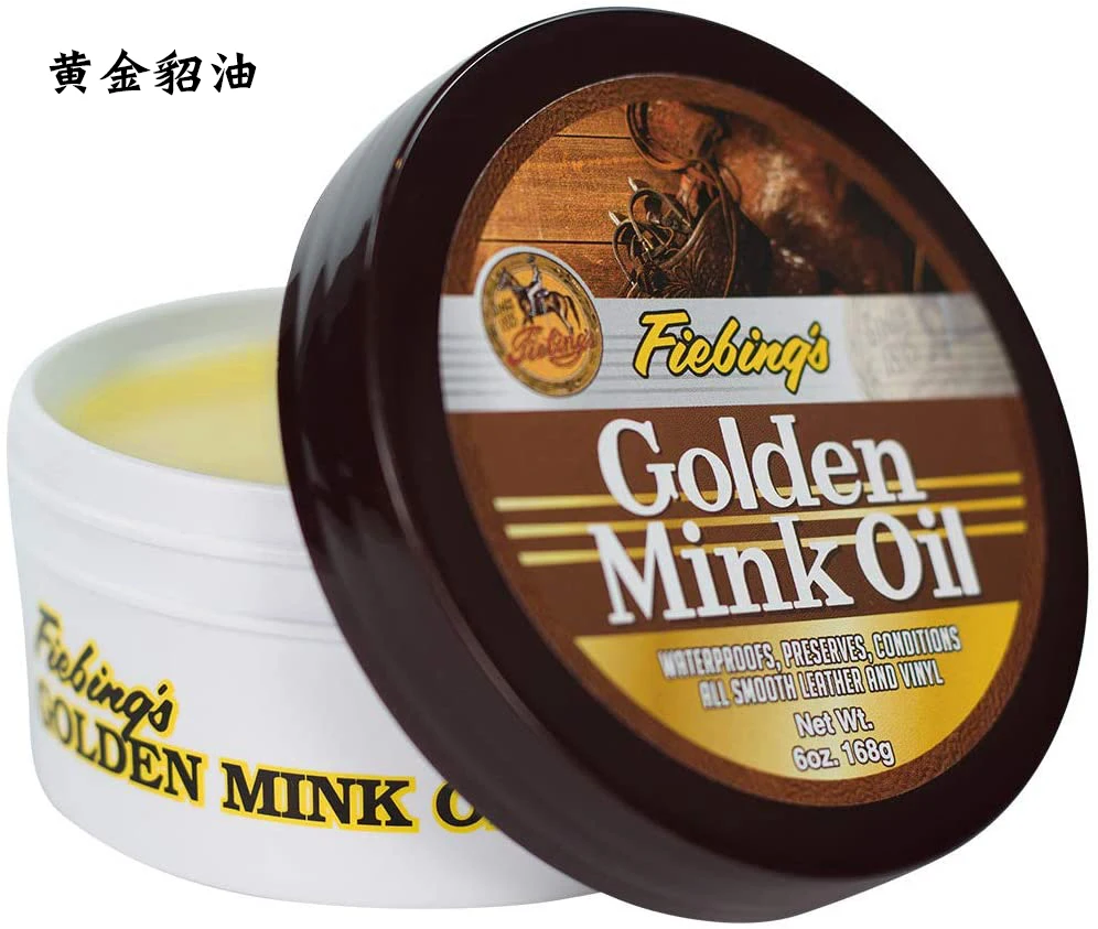 Imagem -04 - Fiebings Mink Oil Couro Condicionador Líquido Dourado Pasta