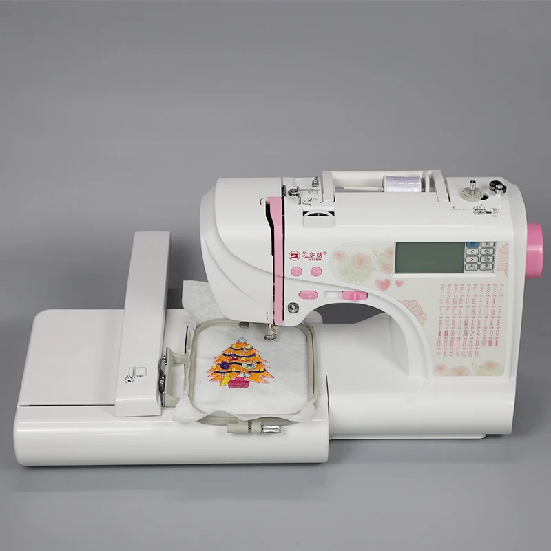 MRS500B High Quality Household Single Head 12/15  s Computerized Electrical Portable Sewing Embroidery Machine