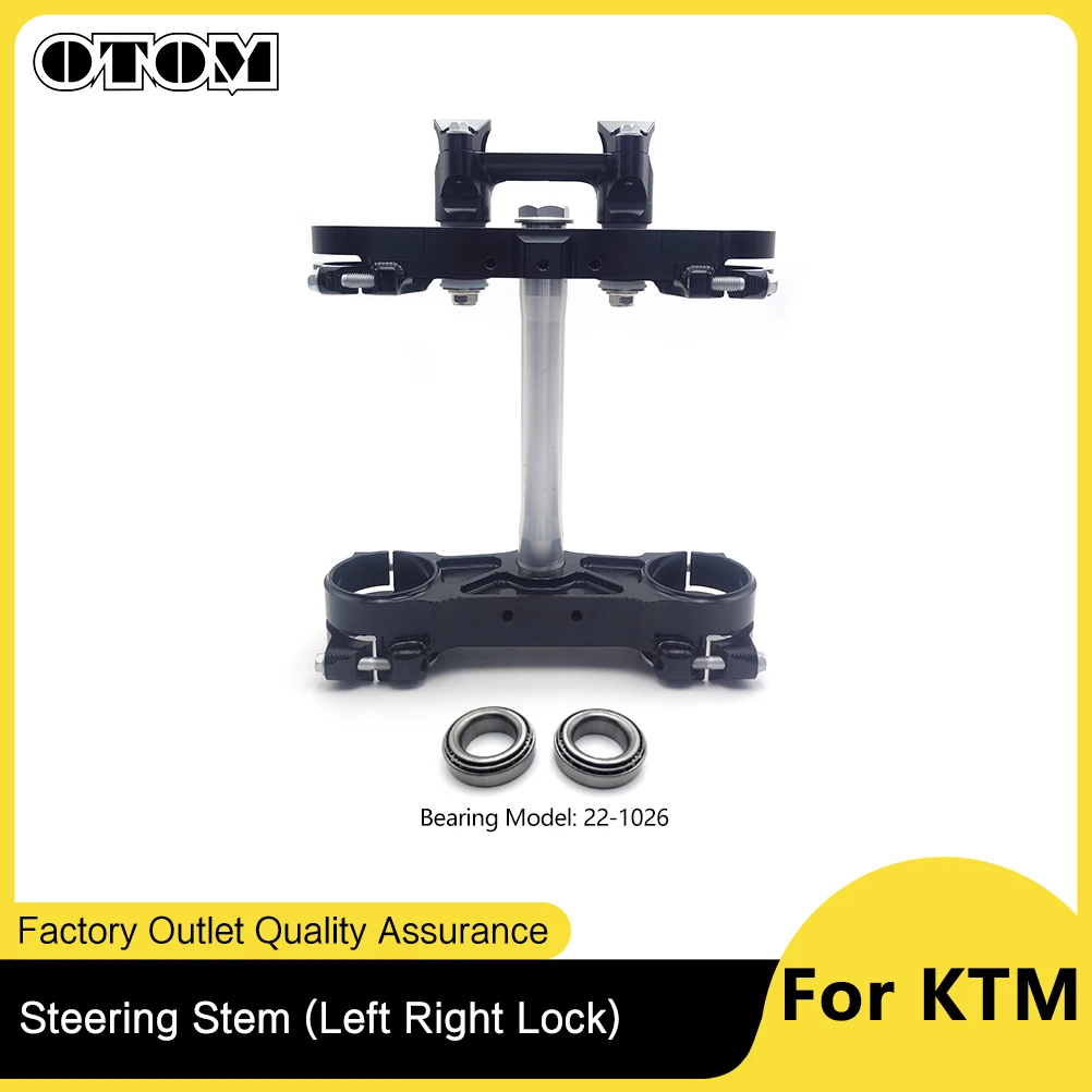 OTOM Motocross Front Fork 54/60MM Triple Tree Clamps Steering Stem Bar Mount For KTM Husqvarna 701 Enduro Supermoto FC TC FX FE