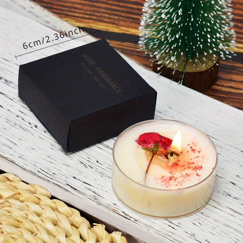 1Pc Mini Natural Plant Scented Nile Garden Aromatic Candle Low Temperature Handmade Candles Romantic Gifts Home Decoration