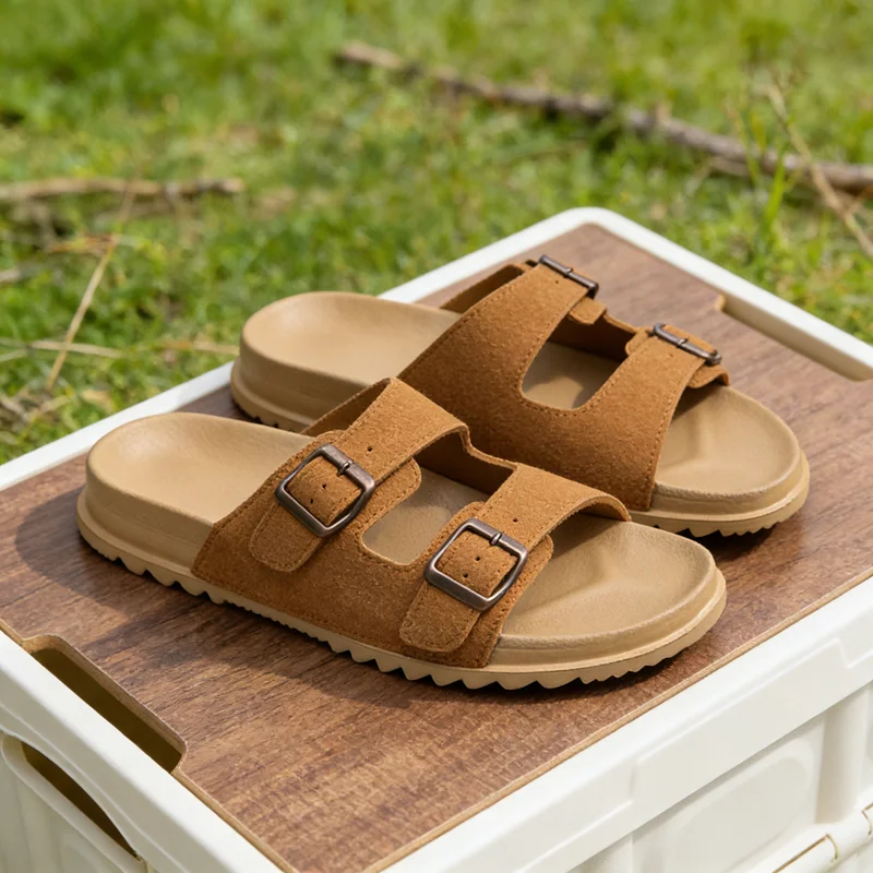 

Summer Fashion Slippers Men Beach Anti-slip Breathable Outdoor Men's Thick-soled Beach Comfortable Casual Men Shoes