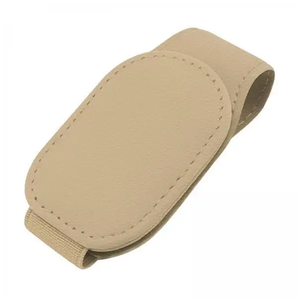 Universal Magnetic Car Sun Visor Glasses Holder PU Leather Multipurpose Storage Organizer for Vehicle Interior