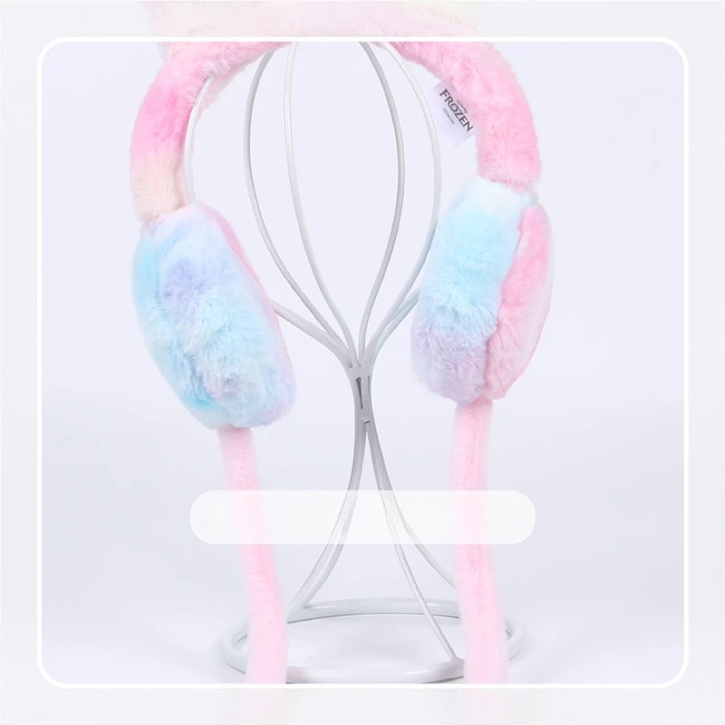 Miniso ディズニー子供用エアバッグイヤーカップぬいぐるみ耳暖かい耳ケアカバーガールプリンセスアイシャ耳カバー耳バッグ冬