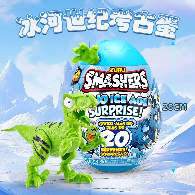 Dino Strike Ice Age Series Dinosaur Surprise Ball Pvc Statue Mammoth Tyrannosaurus Rex Pterodactyl Action Figure Child Toys Gift