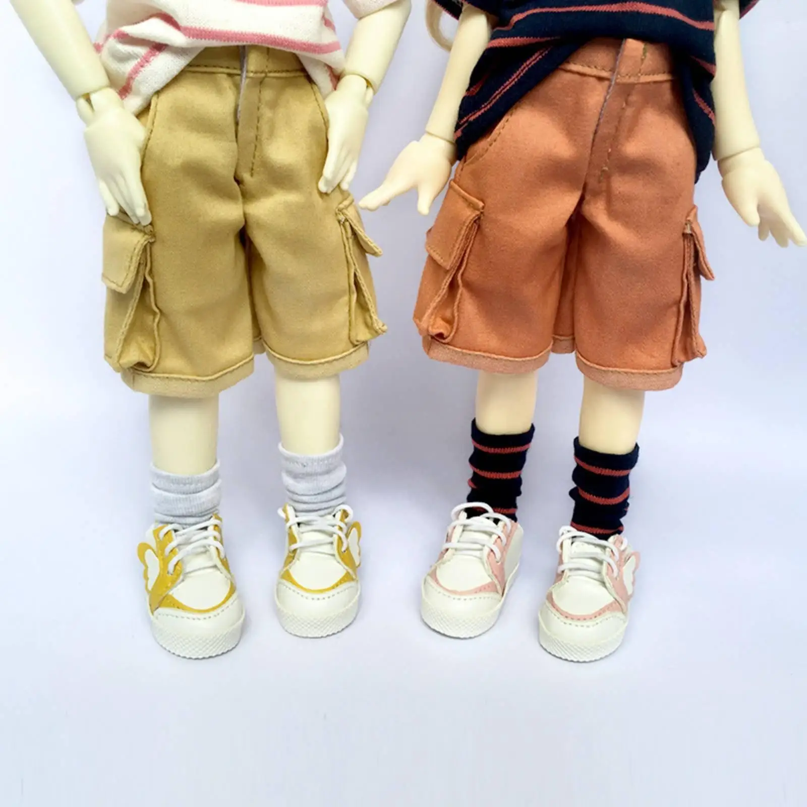 BJD Utility Shorts Casual 1/6 Scale Doll Shorts With Pockets