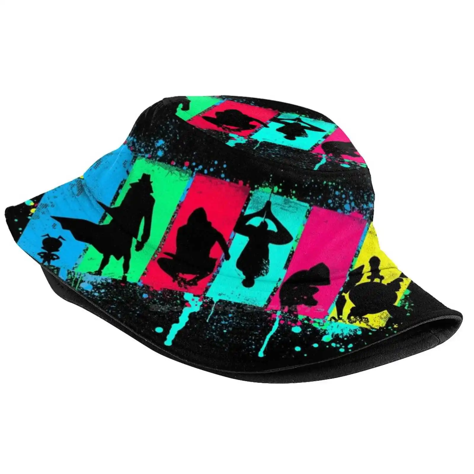 Spider Souls Bucket Hat Beach Tourism Hats Breathable Sun Cap Into The Spiderverse Spider Souls Spider Verse Miles Moralas Neon