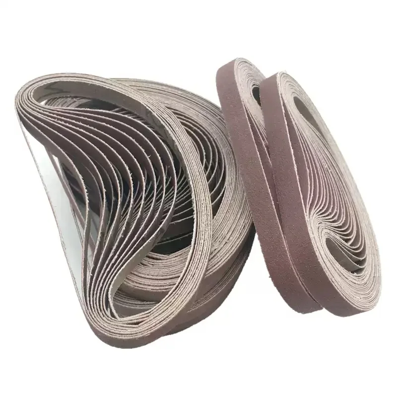 100Pcs 10x330mm Sanding Belt For Welding Spot Grinding. 330 x 10mm Sanding Band With Grit 40# to 600# Use For Pneumatic Sander