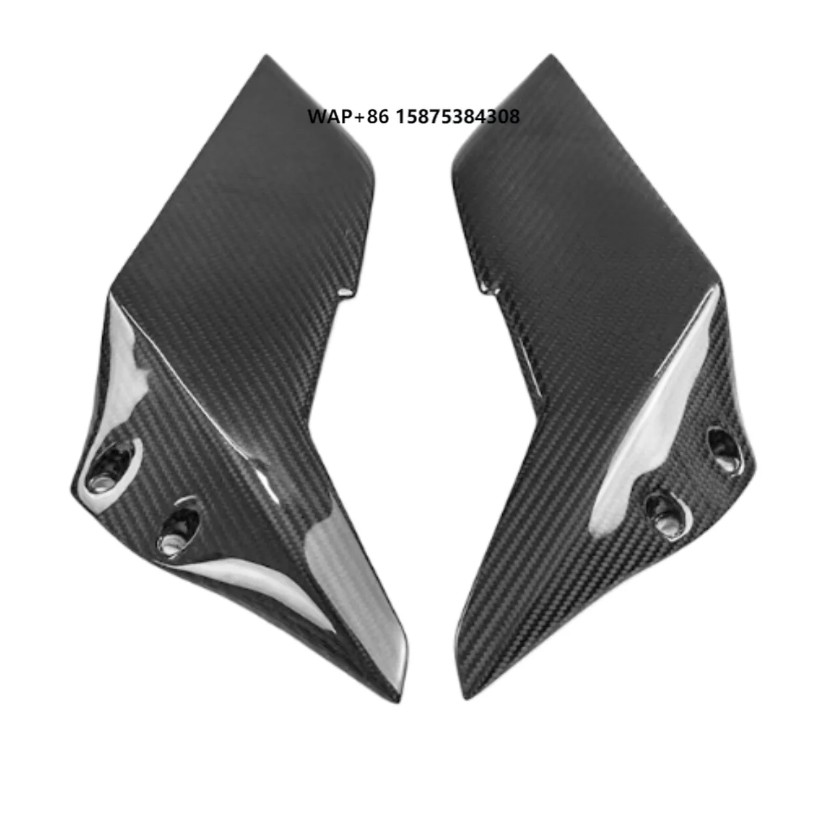 

For Ninja H2 H2R 2021 2022 2023 2024 3K 100% Dry Carbon Fiber Motorcycle Accessories Wings Upper Fixed Wing Fairing Kit