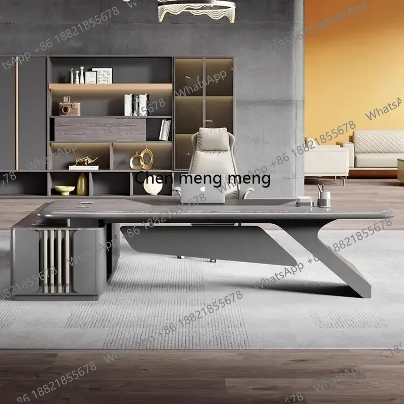 

Mid Century Office Desk Standing Black Reception Executive Computer Desks L Shaped Bedroom Meuble Bureau Trendy Furniture