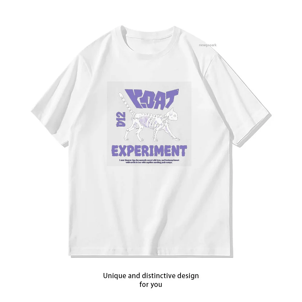 T-shirt décontracté en coton à manches courtes Koat Skeleton Experiment, design optimisé pour la recherche en Amérique latine, UE et États-Unis, pour hommes et femmes