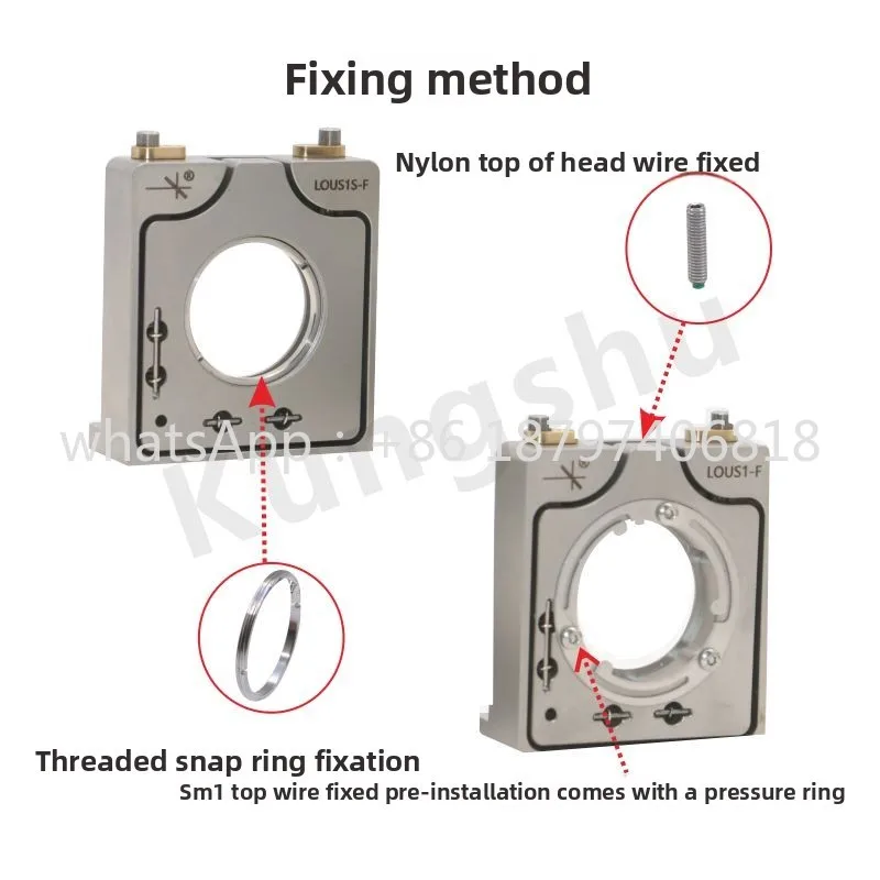 LOUS series low drift stainless steel upper adjustment reflection adjustment frame, front\ rear installation\ 2 axis adjustment
