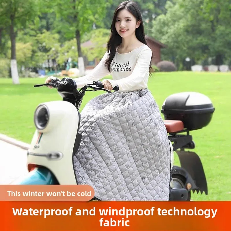 Genouillères Thiened Fce chaudes, jupe coupe-vent pour véhicule pour hommes, automne hiver, imperméable, couche extérieure DWR, revêtement en PVC