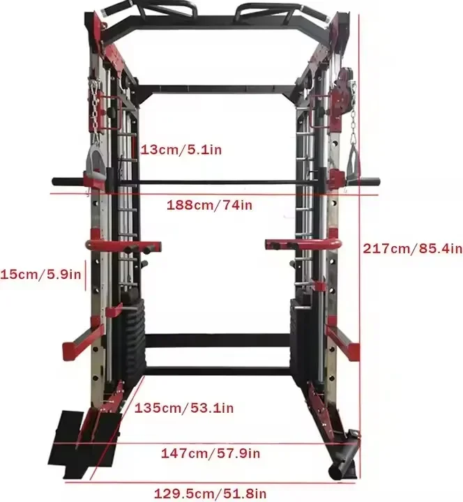Stretching Training Gym Fitness Equipment Multifunction Adjustable Smith Machine