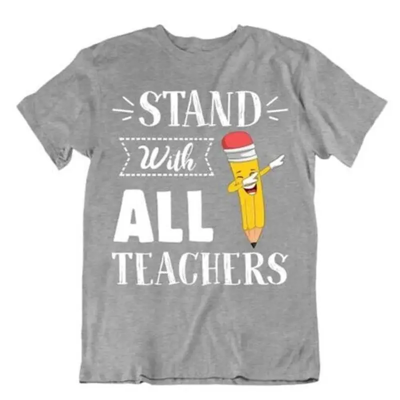 

Stand With All Teachers T Shirt End Of Year Teacher Gift Tee Pride Shirt