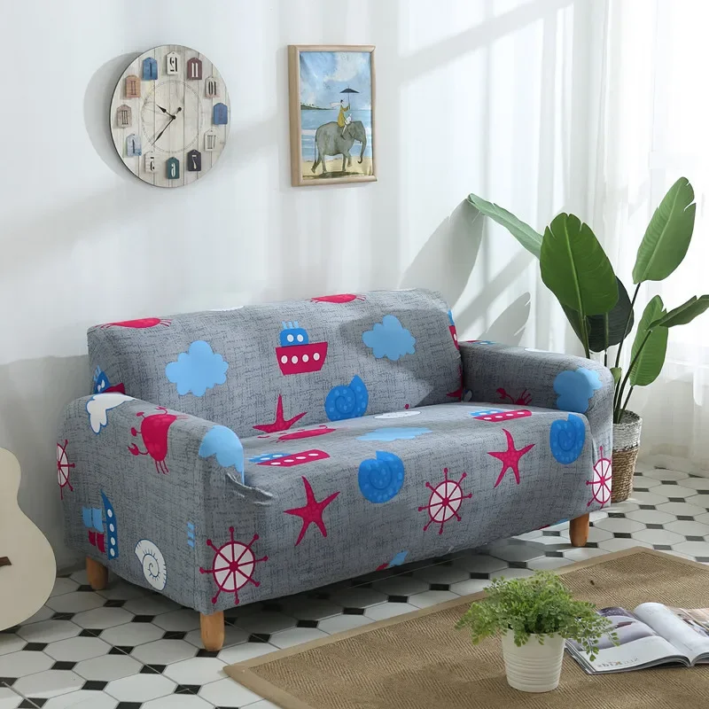 Beautiful Sofa Cover Big Elasticity Polyester Spandex Stretch Couch Cover Loveseat Sofa Towel Furniture Cover Machine Wash