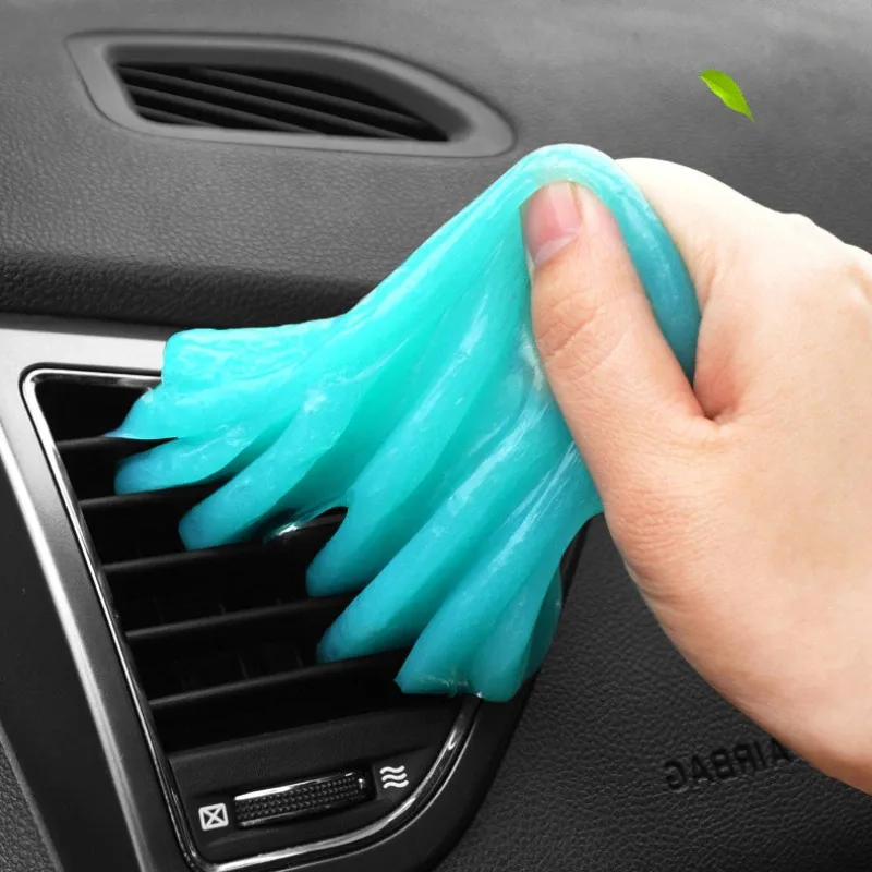 Car interior Dust collector, Gel slime cleaning Magic dust collector, glue car exhaust dirt cleaner, car cleaning gel