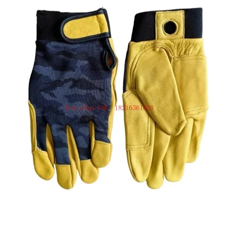 

Full-Finger Leather Gloves for Ski Mountaineering, Cave Exploration, and High-Altitude Work