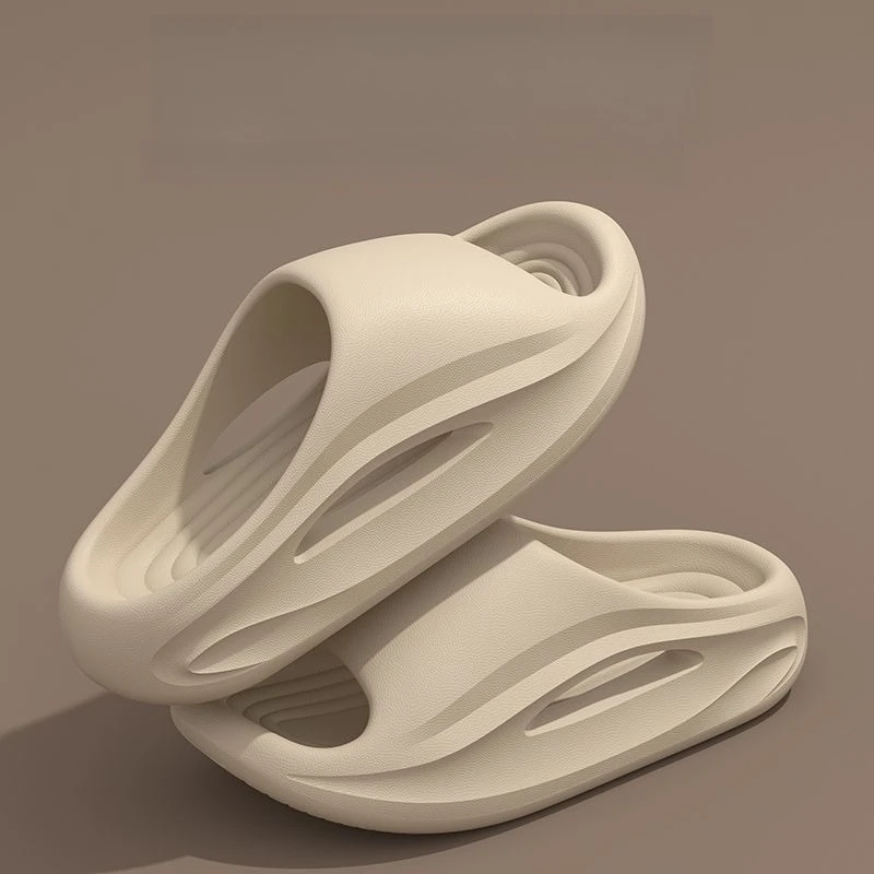 Couple Summer Slippers Indoor Home Bathroom Anti-Slip Thick Sole Quiet Deodorant Support Bath Shoes for Men And Women image 4
