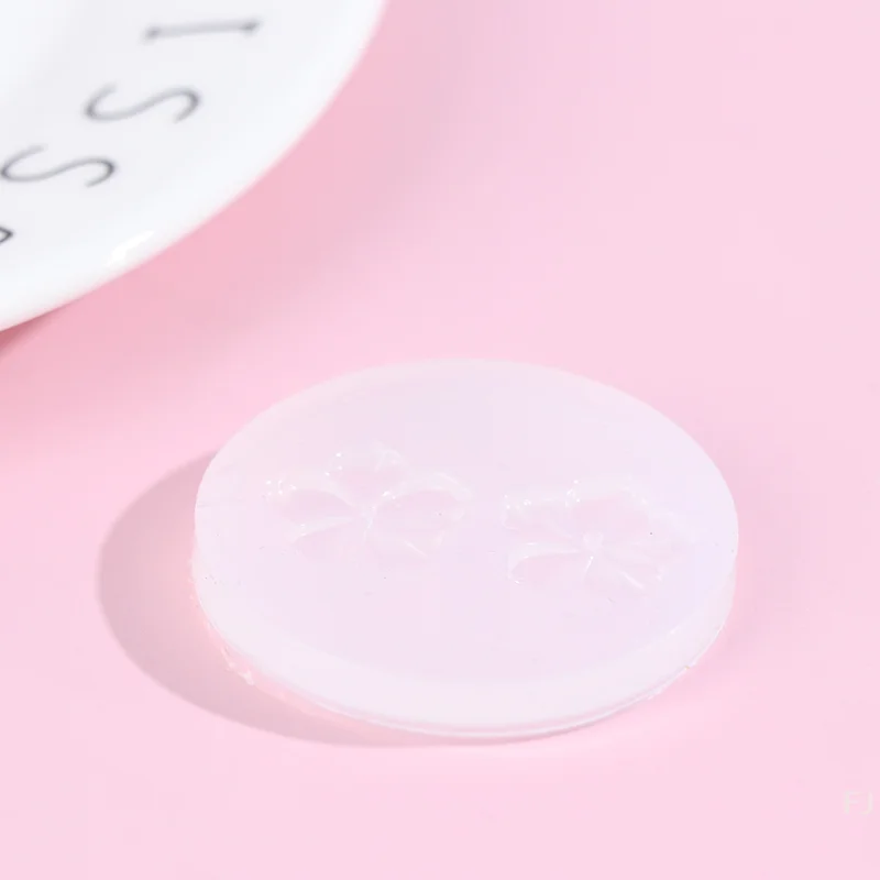 [YU]1개 거울 DIY 크리스탈 에폭시 몰드 UV 꽃 수제 펜던트 머리핀 장식