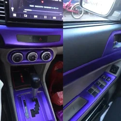 For Mitsubishi Lancer EX2009-2016 Interior Central Control Panel Door Handle Carbon Fiber Stickers Decals Car styling Accessorie
