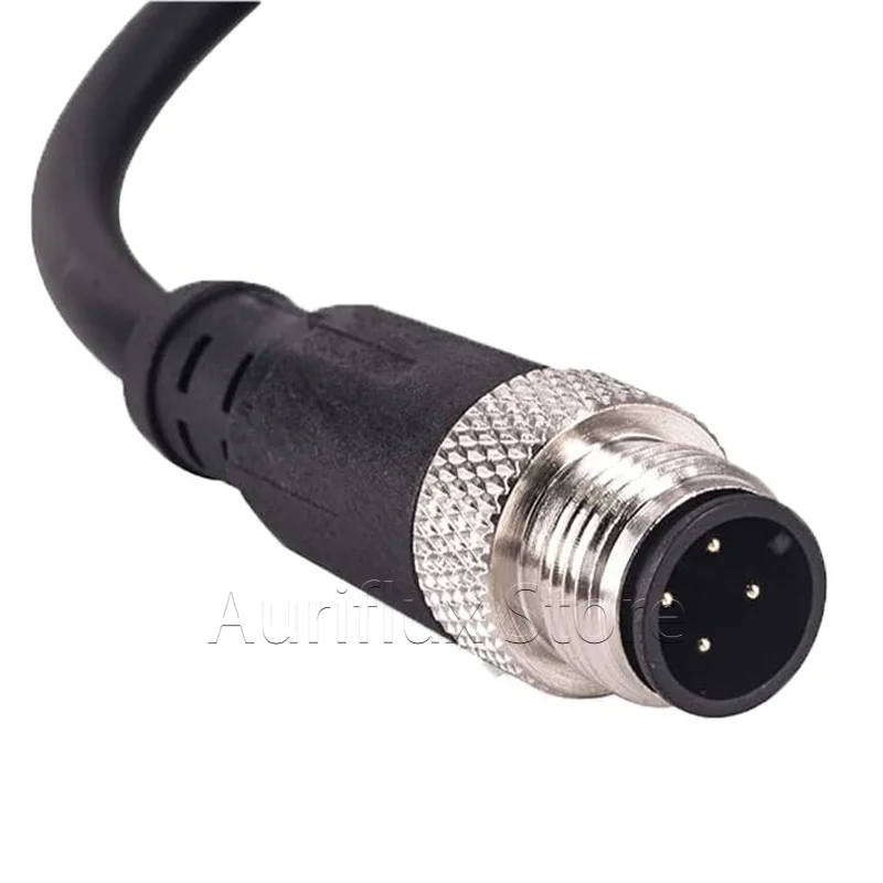 M12 الاستشعار موصل كابل الطيران-ذكر/أنثى 4/5/8 دبوس 1 متر/2 متر/5 متر مقبس الطيران كابل كهربائي مقاوم للماء