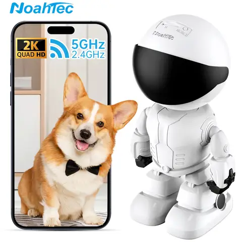 Noahtec Robot Camera Wifi 3MP Indoor Home Security Camera Night Vision Two Way Audio Auto Tracking Indoor Baby Monitor