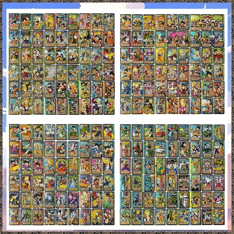 Anime Dragon Ball DIY ACG Bulma Goku Vegeta Yonsei Trunks Broly Majin Buu Piccolo Android 18 Collectible Cards Birthday Toy Gift