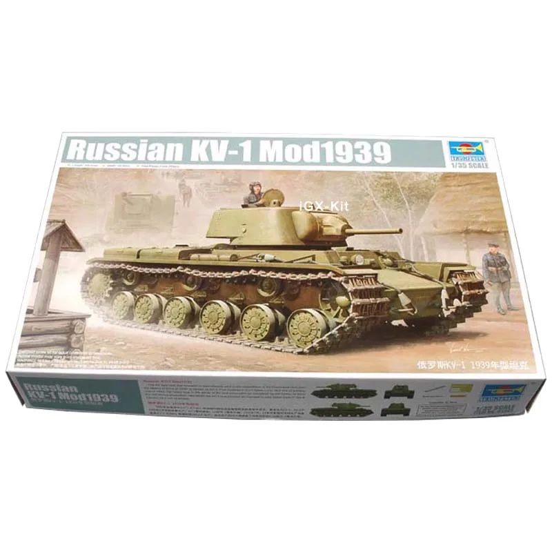 

Модель Trumpeter 01561, модель 1/35 строительного бака в русском стиле, модель KV1 тяжелого бака, модель, военная игрушка, подарок, пластиковая сборка, набор моделей для строительства