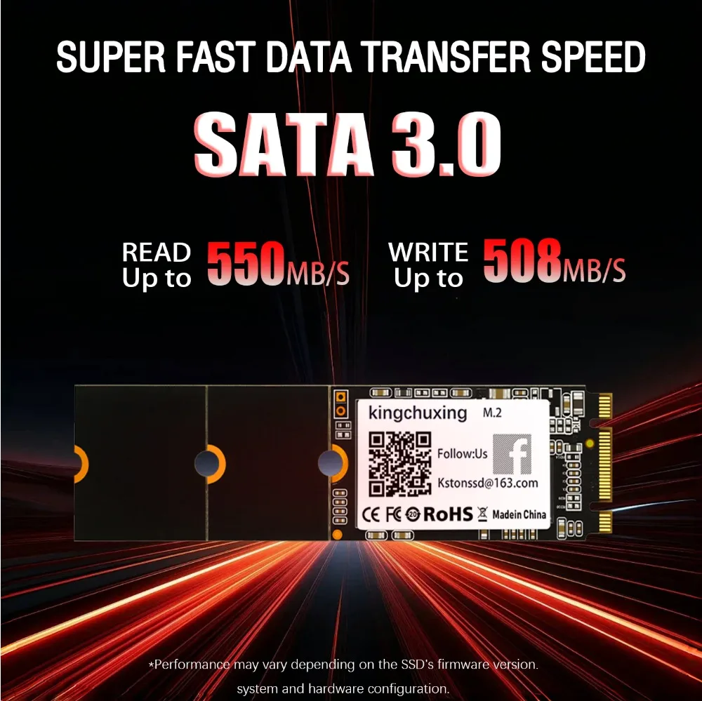 Kingchuxing SSD M2 NGFF 128GB 256GB 2242 2260 2280 Internal Solid State Drive 512GB 1TB 2TB Hard Disk Drive for Laptop Desktop