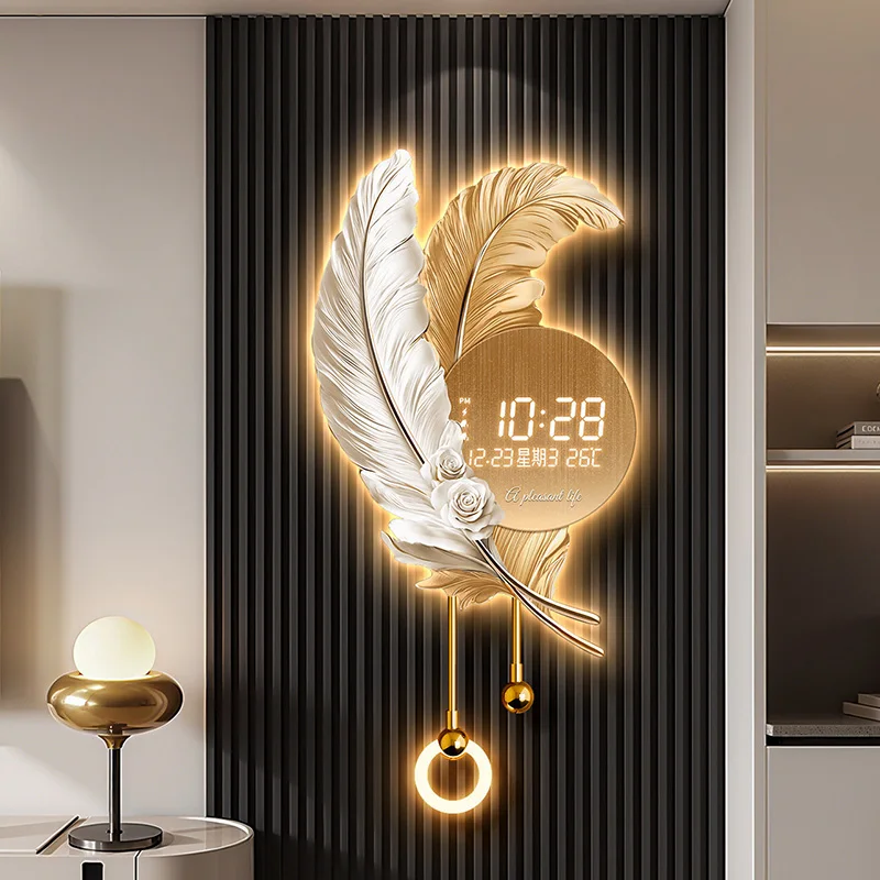 Chinese Style Minimalist Wall Clocks Luxury Design Aesthetic Fashion Clock Wall Living Room Simple Horloge Murale Home Decor