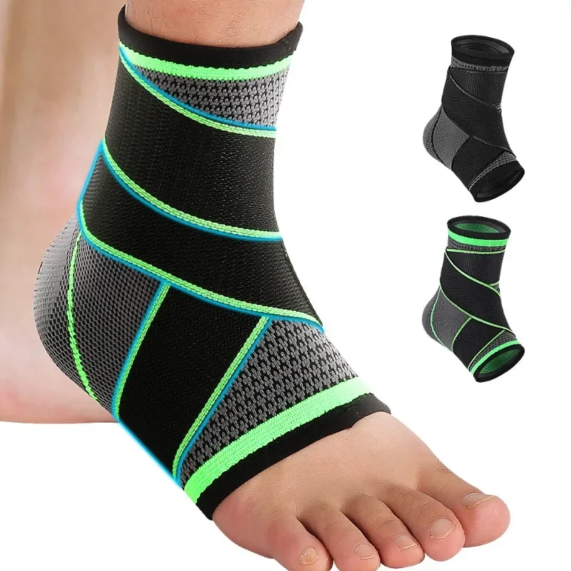 Unisex Ankle Brace Anti-Sprain Foot Protection Wrist Support Compression Strap for Running Basketball Training Gear