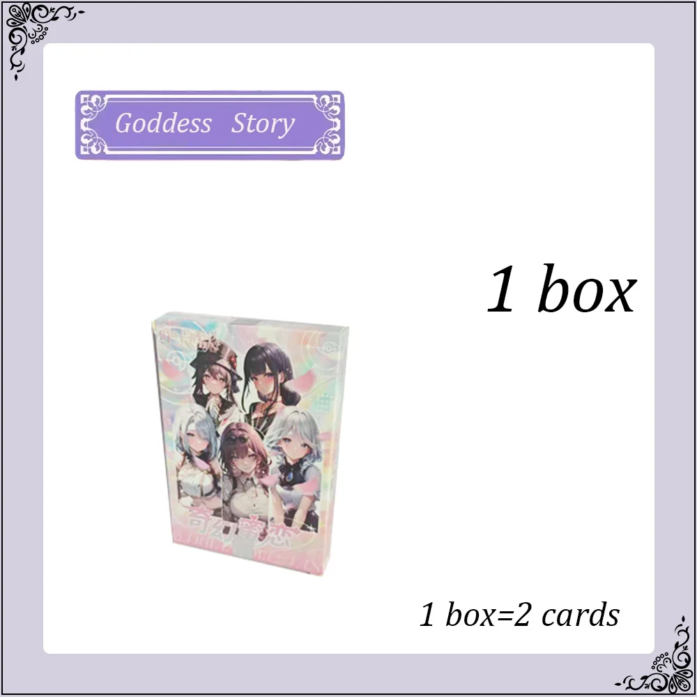 Anime Goddesses Story Waifu CCG Collectible Premium Two Different Cards Sweet Love Small Box Trading Card