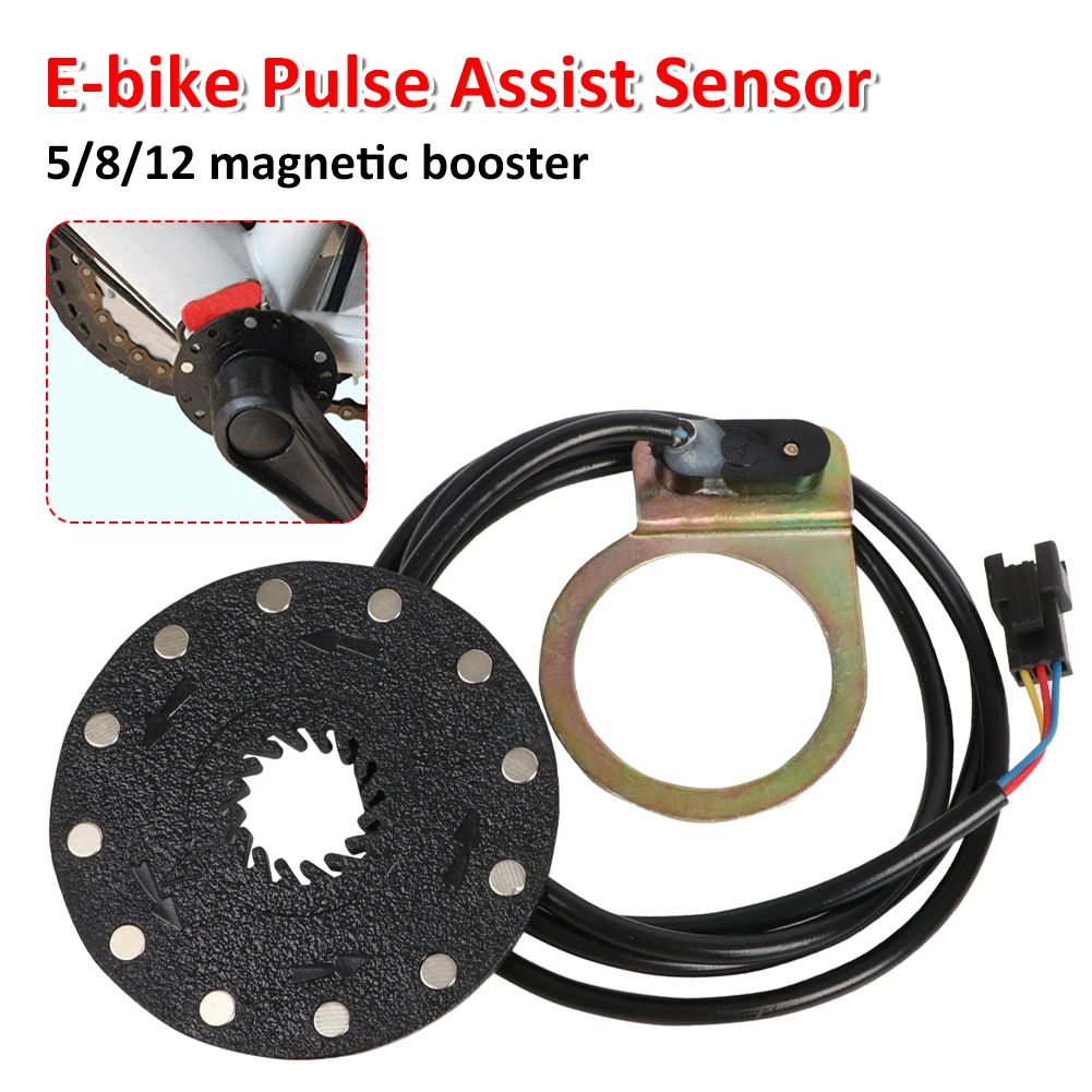 

5/8/12 Magnet Speed Electric Bicycle Pedal Sensor PAS System Auxiliary Alloy Universal Sensor Easy To Install E-bike Accessories