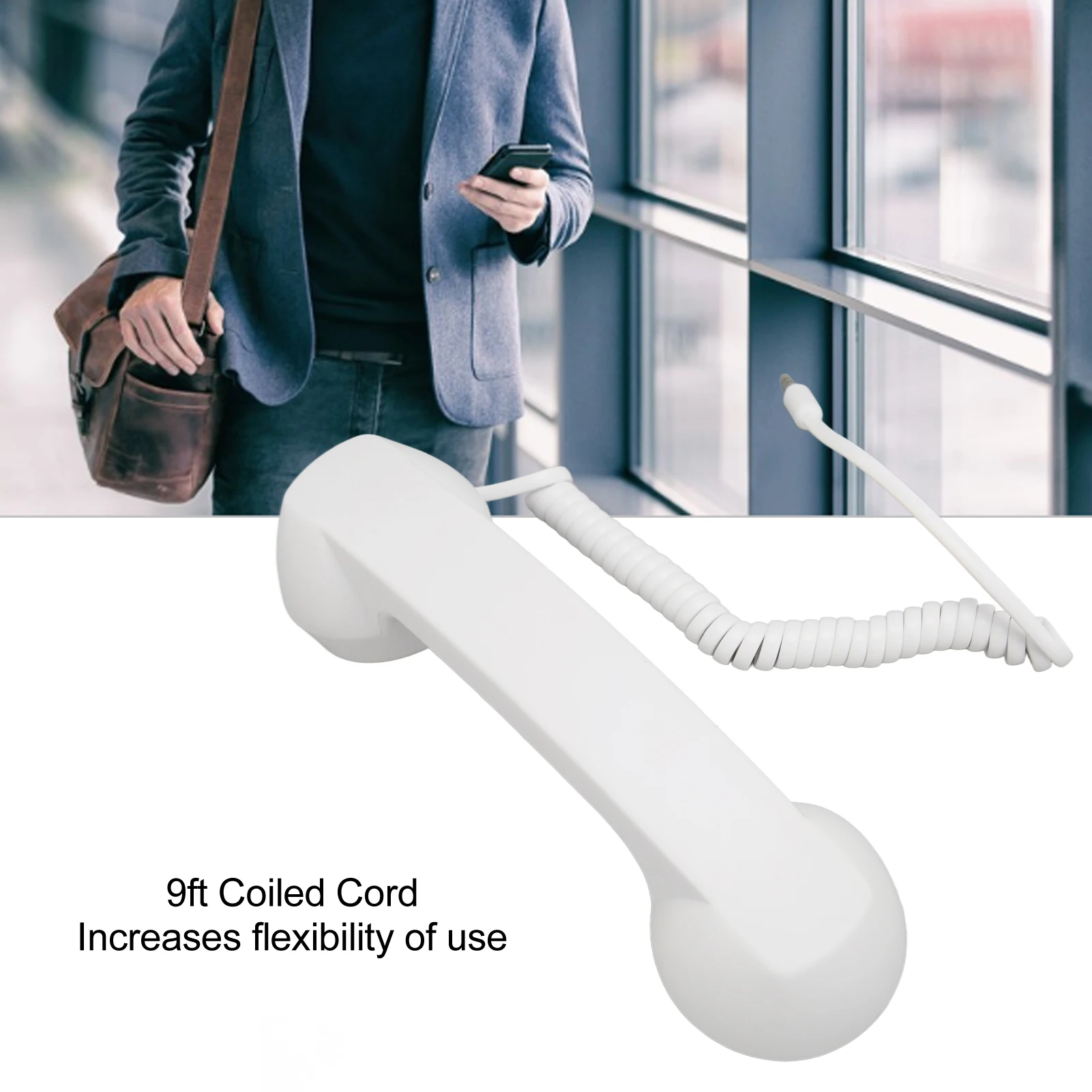 Retro Handheld Smartphone Receiver with Adjustable Volume