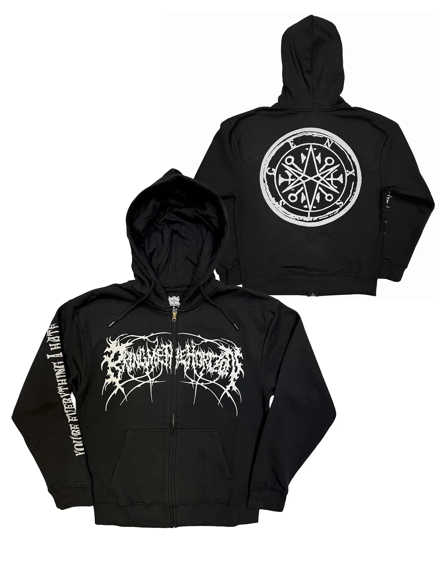 Horizon Band American Rock Zipper Hoodie Jacket Loose Fit Digital Direct Spray Cotton Long Sleeve Youth Casual Wear