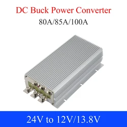 24V to 12V/13.8V DC Power Converter 80A 85A 100A Automotive Buck Regulator Step Down Voltage Power Supply Module For Car