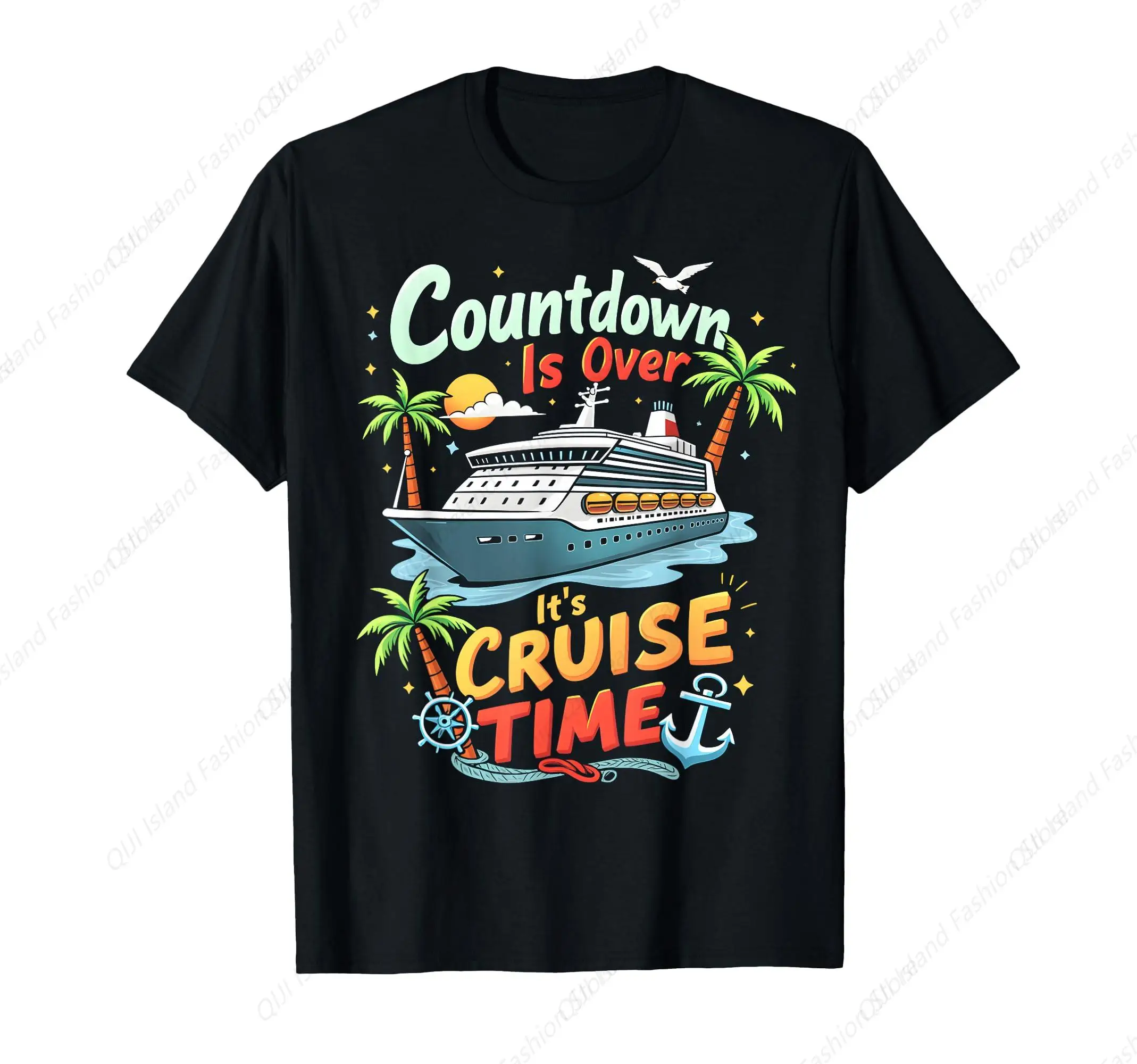 

Unisex Adult Cruise Squad 2025 Family Cruise 2025 Couple Outfits Friends Black T-Shirt 