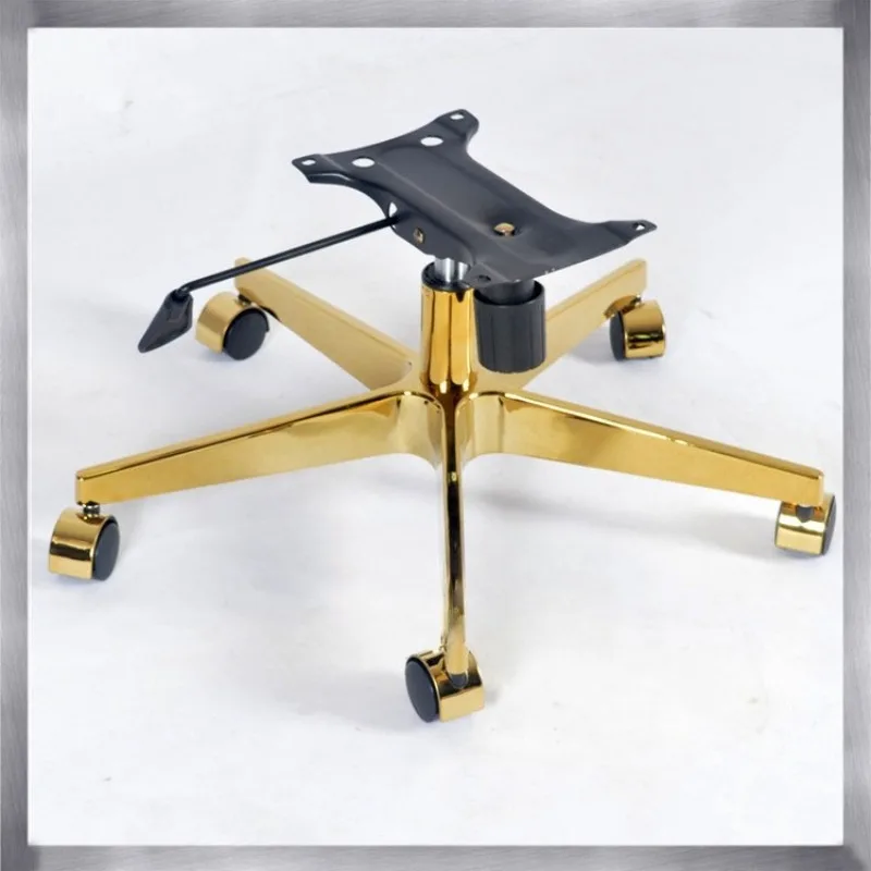 

Aluminum alloy gold-plated five-star office chair casual swivel chair five-claw lifting base