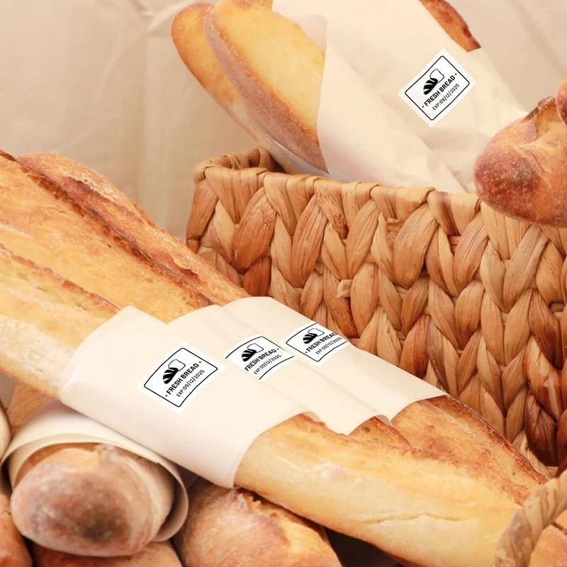 5 Rolls of White Coreless Label Stickers 40X30Mm, Each Roll Contains 200 Stickers, for Home, Office, DIY Projects, Gift Packaging Labels, Compatible with M100/M110/M220/M221/M200/P50 Portable Label Printers